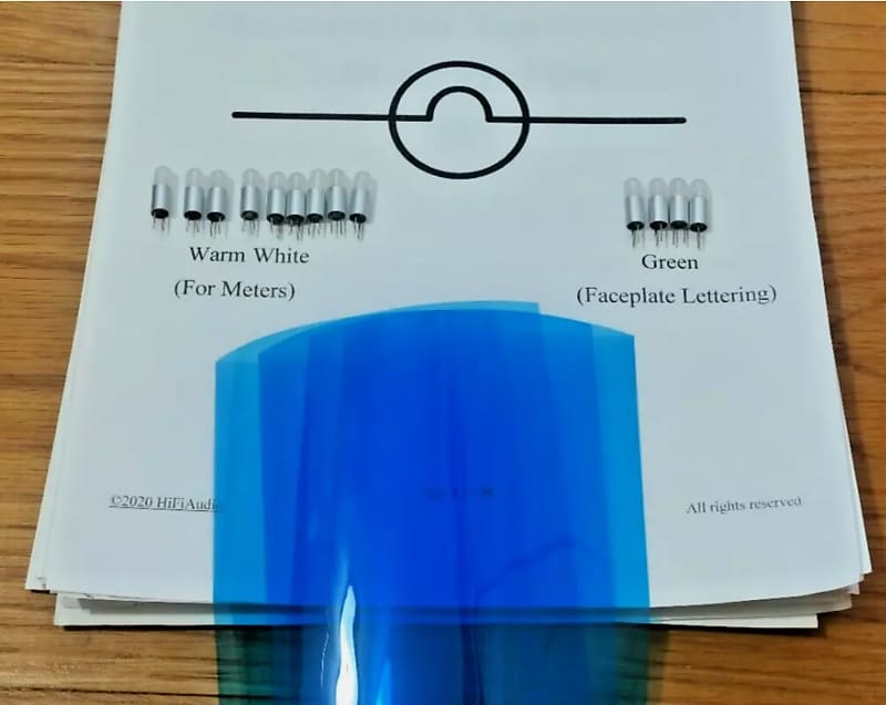 McIntosh MC602 bulbs  lamps lights  			