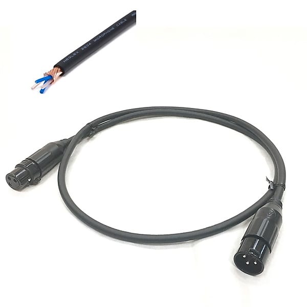 MOGAMI [50th Anniversary of the Founding Sale] 2534 XLR Black/1.0m (Special price only for one item in stock) [assy by oyaideXLR(F)-XLR(M)] (XLR microphone cable) (Mogami) (Oyaide)  			