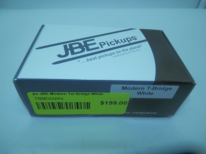 Joe Barden Engineering (JBE Pickups) Modern T-Style Bridge Pickup White image 1