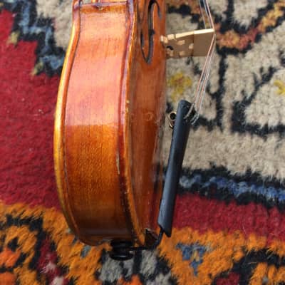 Violin Super Small Playable 10 1/4 Inches Long 1/128?? Full Purfling with Bow and Case image 12