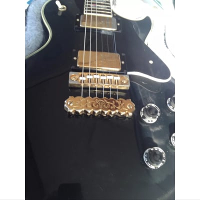 Ibanez Custom les Paul solid body electric guitar 1977 Black beauty made in Japan image 15