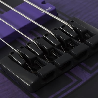 Schecter C-4 GT Bass LH Satin Trans Purple image 8