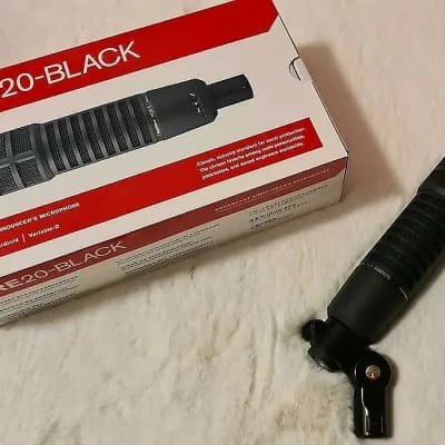 Electro-Voice RE20 (Black) Broadcast Announcer Microphone -open-box **perfect condition! -ships FREE