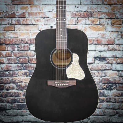 Art & Lutherie Americana Dreadnought Acoustic Electric Guitar | Faded Black image 1