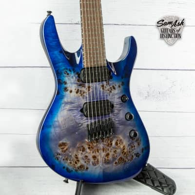 Jackson Pro Series Signature Chris Broderick Soloist HT7P 7-String Electric Guitar (Transparent Blue) for sale