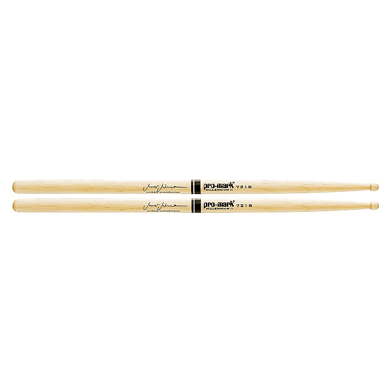 Pro-Mark TX721BW Hickory 721B Marco Minnemann Wood Tip Drum Sticks image 1