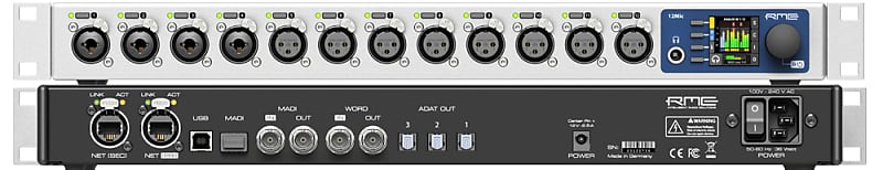 New RME Audio 12Mic 12-channel Network Controllable Microphone Preamp | Free XLR Cables! image 1