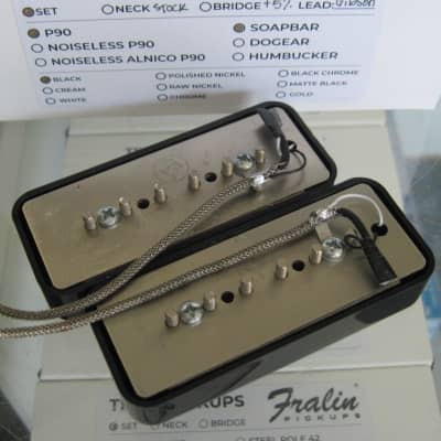 Lindy Fralin Soapbar P90 Pickups Set with +5% Overwound Bridge