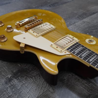 AIO SC77 Electric Guitar - Gold Top w/Gator GWE-LPS Case image 9