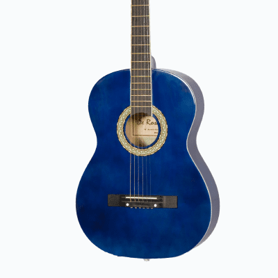 De Rosa DK3810R-BLS Kids Acoustic Guitar Outfit Blue w/Gig Bag, Pick, Strings, Pitch Pipe & Strap image 3