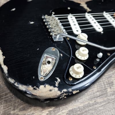 MyDream Stratocaster Custom Built -Heavy Relic Black CBS Hepcat 69 image 7