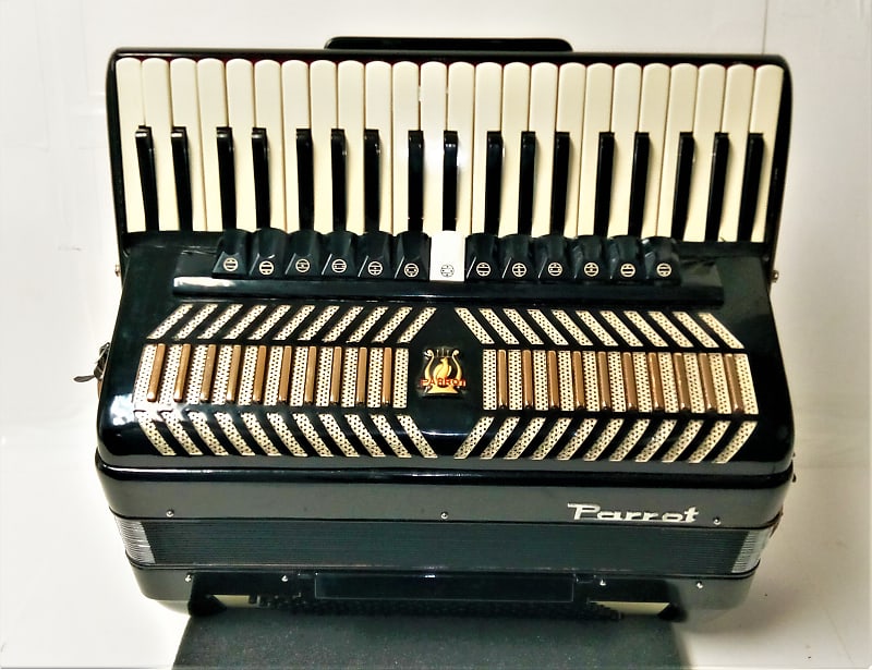 Vintage Parrot Full-Size 120/41 Piano Accordion With Original Case