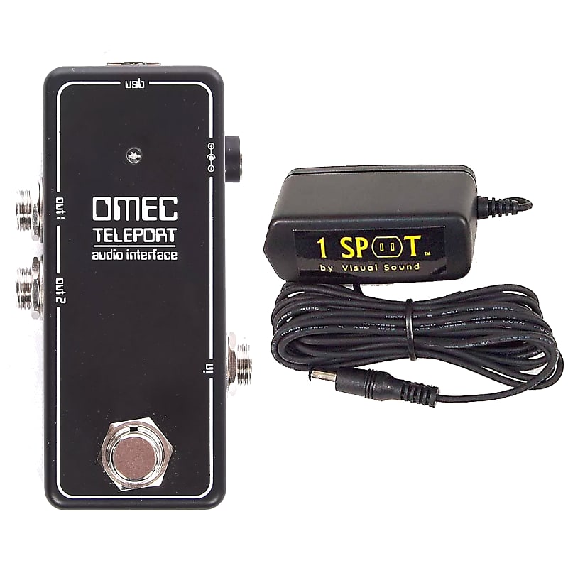 Orange OMEC Teleport Interface Pedal  w/ Truetone 1 Spot Space Saving 9v Adapter Bundle image 1
