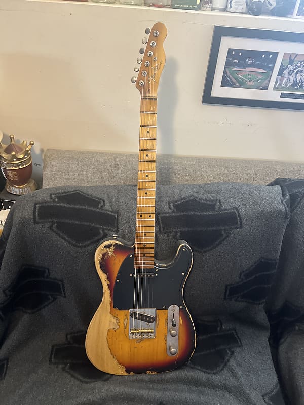 Fender Esquire/telecaster Mid2000s david gilmour Distress 3 Reverb