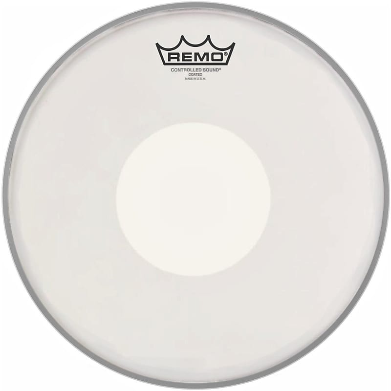 Remo CS-0114-00 Controlled Sound Coated Drumhead - 14 inch - with Black Dot image 1
