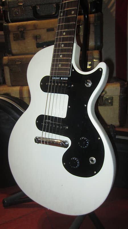 2007 Gibson Melody Maker Double Faded White w Heavy Duty SKB Hard Case image 1