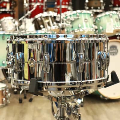 Gretsch USA Custom 6.5x14" Chrome over Brass Snare Drum image 4