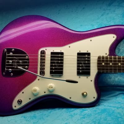 Retro Jazzmaster w Custom Body + Wide Range Humbuckers, 2017/21 - Purpleburst Metal Flake (Video) image 1