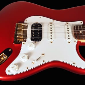 2013 Fender Stratocaster HSS Custom Shop Custom Classic Strat Firemist Red image 2