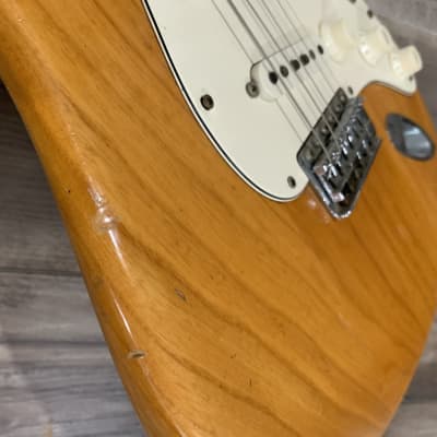 Fender Stratocaster 1973 Blonde natural maple w case OHSC original vintage Antique Natural image 10