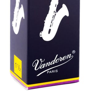 Vandoren SR2215 Traditional Tenor Saxophone Reeds - Strength 1.5 (Box of 5)