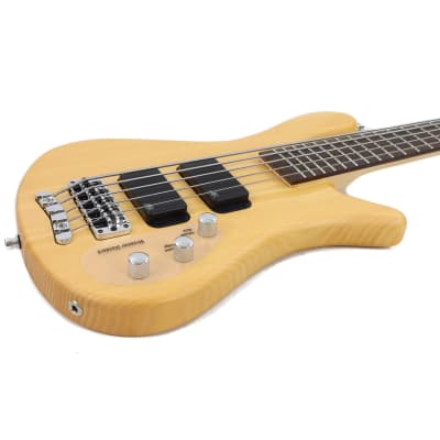 Warwick RockBass Streamer Standard 5-String Bass Guitar - Natural Transparent Satin image 4