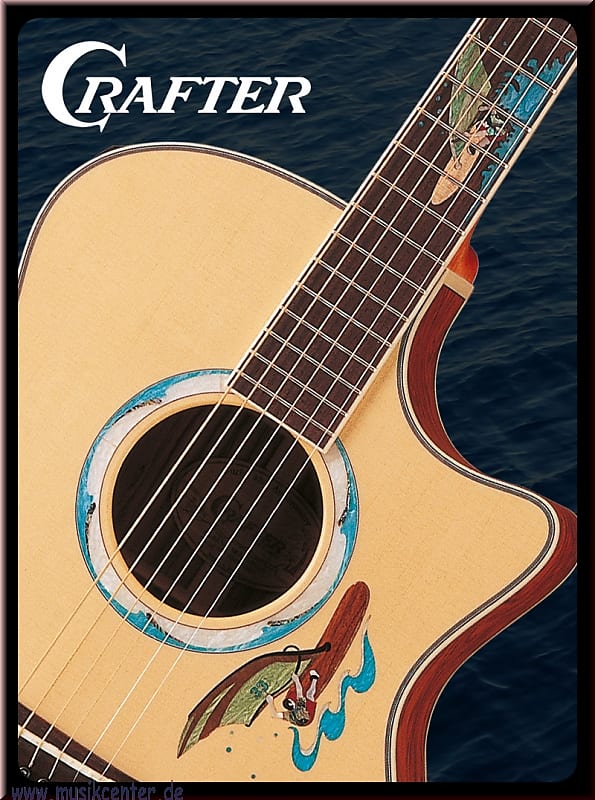 クラフター ギター CRAFTER フラワー インレイ WF-BUBINGA クラフター ギター CRAFTER フラワー インレイ WF-BUBINGA