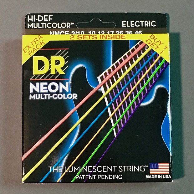 Dr Neon Multi Color Acoustic Guitar Strings