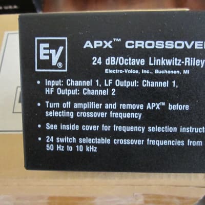 Electro-Voice APX Crossover Module, Vintage 1988, Black. image 1