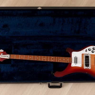 1988 Rickenbacker 4003S Vintage One-Owner Bass Guitar Fireglo w/ Toaster Pickup, Case image 20