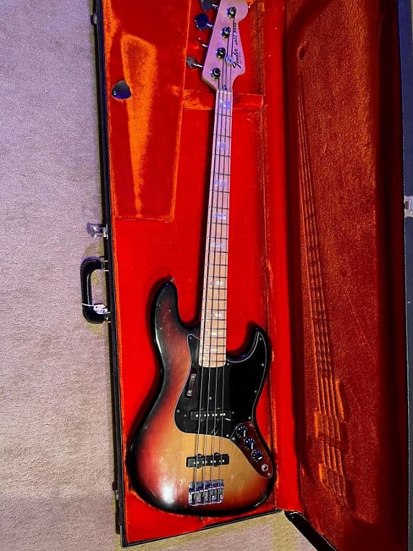 Fender Late 70s JAZZ BASS Guitar Serial #S733096 With Original Case! image 1