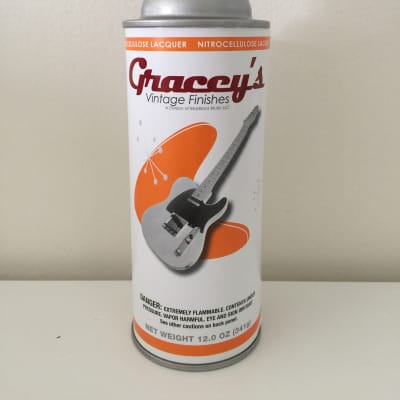 -CLEAR- Gracey's Guitar Finish Nitrocellulose Guitar Lacquer Aerosol Spray Can. Paint. image 1