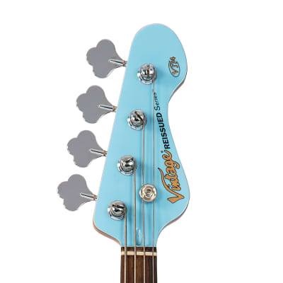Vintage VJ74 Reissued 4 String Bass ~ Laguna Blue image 6