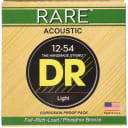 Dr strings 3-RPM-12 Rare Phosphor Bronze Acoustic Guitar strings 12-54 light