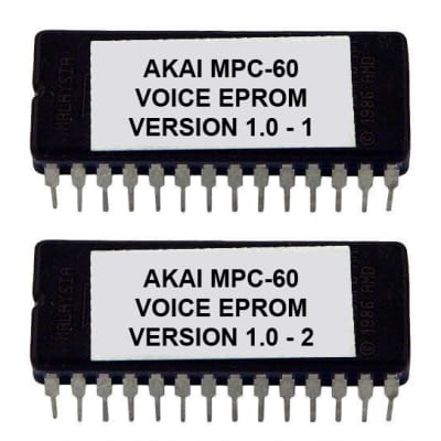 Akai MPC 60 Voice Eproms version 1.0 Sampler Firmware Eprom Rom Chip MPC60