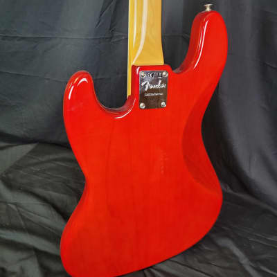 Fender Rarities Flame Ash Top Jazz Bass®, Ebony Fingerboard, Plasma Red Burst image 8