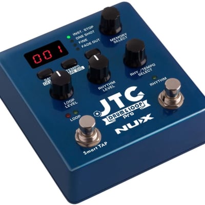 NUX JTC PRO Drum Loop PRO Dual Switch Looper Pedal 6 hours recording time 24-bit and 44.1 kHz sample rate image 3