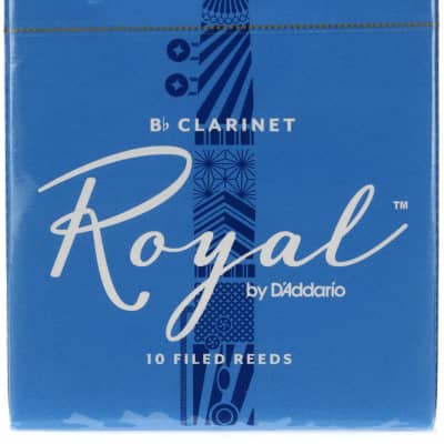 D'Addario RCB10 Royal Bb Clarinet Reed - 3.0 (10-pack) image 1
