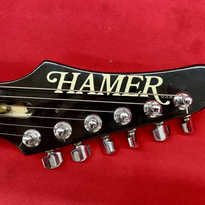 Hamer USA Diablo Electric Guitar 1990's - Transparent Amber image 5