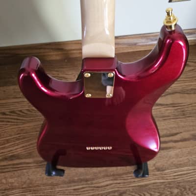 GFS Parts Guitar S-Style Custom Build - 2023 - Dark Candy Apple Red - Exquisite image 12