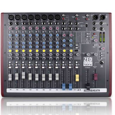 Allen & Heath ZED60-14FX Multipurpose 14-Channel Portable Mixer with FX and USB Port image 10