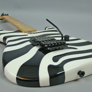 Charvel Limited Edition Zebra Strat 2008 White/ Black | Reverb