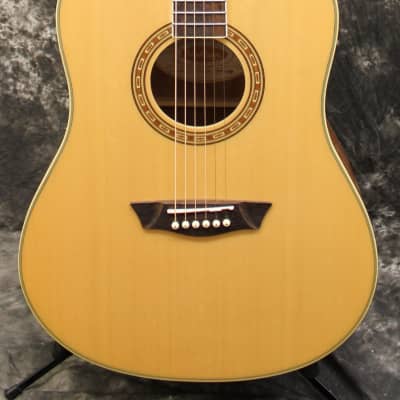 Washburn Harvest WD7S Natural Dreadnought Acoustic Electric Guitar for sale