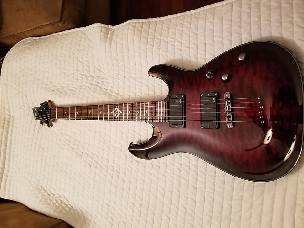 Schecter Diamond Series Hellraiser DLX Crimson | Reverb