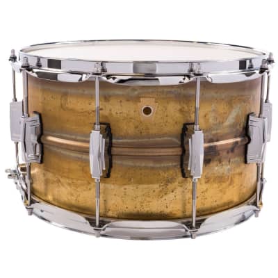 Ludwig LB484R Raw Brass Phonic 8x14" Snare Drum