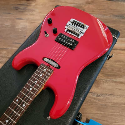 1985 St. Blues Eliminator II Electric Guitar All Original Red USA Saint Blues Strings & Things W/HSC image 1