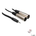 Hosa CYX-402M Stereo Breakout Cable 1/8" TRS to XLR M (2m, 6.6 ft)