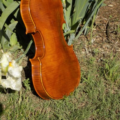 Handmade Soloist level Violin, 2022 Dark Brown, Built in USA by Crow Creek Fiddles image 2