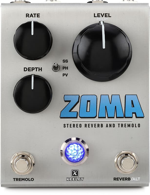 ギター Keeley ZOMA Stereo Reverb and Tremolo ZOMA Stereo Reverb and Tremolo - Keeley Electronics Guitar Effects
