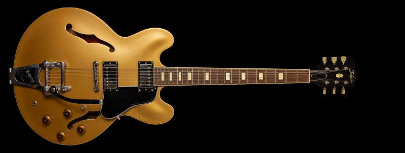 Tokai ES 160 Gold Satin Dark Back Bigsby